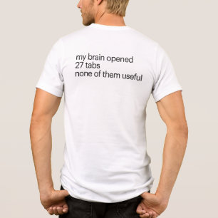 Grappig T-Shirt voor Overdenkers ADHD Humor T-Sh