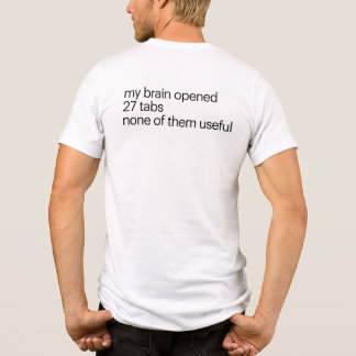 Grappig T-Shirt voor Overdenkers | ADHD Humor T-Sh