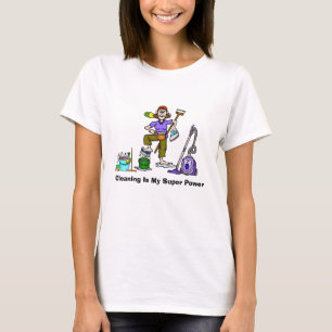 Grappig T-Shirt Voor Schoonmaakster