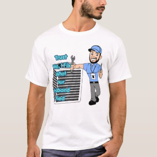 Grappig T-shirt voor verwarmingstechnicus Vertrouw