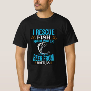 Grappig T-shirt voor vissers