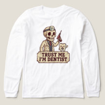 Grappig T-shirtontwerp, tandheelkundige humor graf