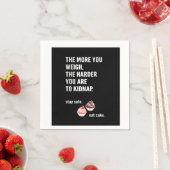 Grappig: taart papieren servetten. Cupcake Humor. Servetten (Insitu)