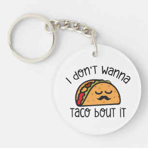 Grappig Tacoshemd, Tacoshemd, Cadeau voor Tacofan Sleutelhanger