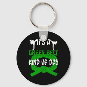 Grappig Taekwondo Shirt Karate is een groene gorde Sleutelhanger