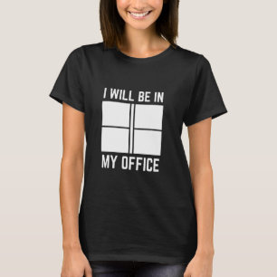 Grappig tafeltennis ik zal in mijn Kantoor vrouwen T-shirt