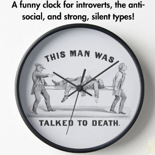 Grappig "Talked to Death"  Man Cave Introvert