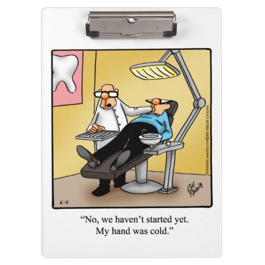 Grappig tandarts klembord cadeau (Voorkant)