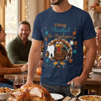 Grappig Tandenarts Thanksgiving Shirt Vullend Dank