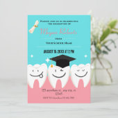 Grappig tandheelkundig Afstuderen Kaart (Staand voorkant)