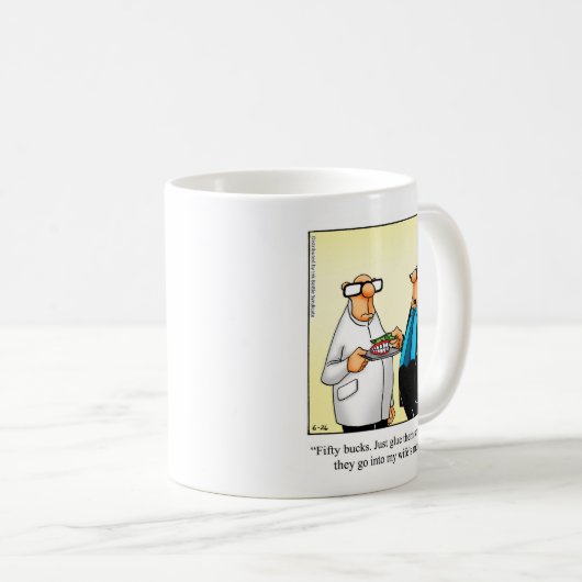 Grappig tandheelkundig Humor Mok cadeau (Voorkant rechts)