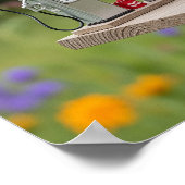 Grappig tankstation Birdhouse Poster (Hoek)