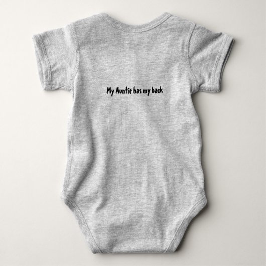 Grappig tante onsie romper (Achterkant)