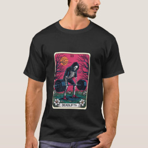 Grappig Tarot Kaart Deadlifts Gym Workout Occult L T-shirt