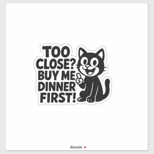 "Grappig, te dichtbij? Koop me eerst voor het avon Sticker (Vel)