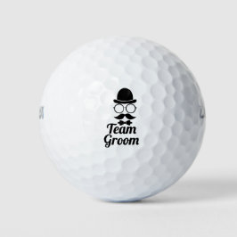 Grappig Team Bruidegom Vlinderdas Trouwen Bachanal Golfballen