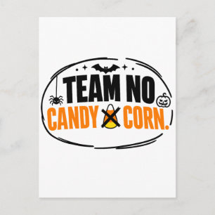 Grappig Team Geen Snoep Mais Halloween Briefkaart