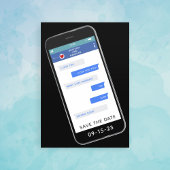 Grappig tekstbericht dat de datum bewaart save the date