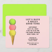 Grappig Tennis Feest Kaart (Voorkant / Achterkant)