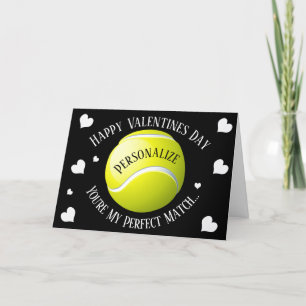 Grappig Tennis Je bent mijn perfecte match Valenti Feestdagen Kaart