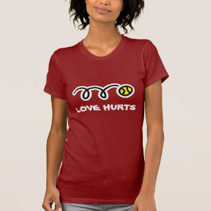 Grappig tennis t-shirt - Liefde doet pijn