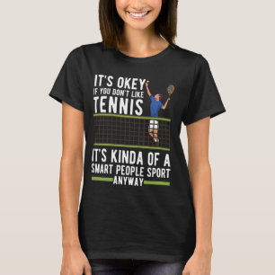 Grappig Tennis voor Mannen Vrouwen Tennis Spelers T-shirt