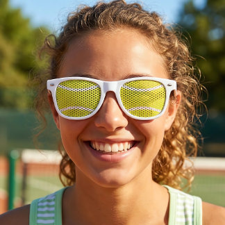 Grappig Tennisfeest of Evenement Tennisbal Retro Zonnebril