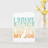 Grappig Terug Naar School Ik Los Wiskundige Proble Kaart (Gele Bloem)