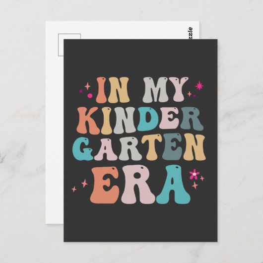 Grappig terug naar school in mijn kleuterperiode c briefkaart (Voorkant / Achterkant)