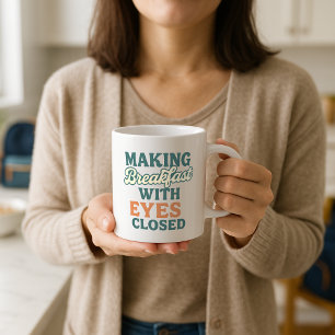 Grappig Terug naar School Ouderbeker; Ontbijt Make Koffiemok