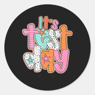Grappig testen op de testdag dat je deze pijn hebt ronde sticker
