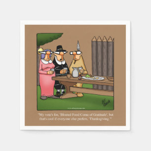Grappig Thanksgiving Cocktail Party Napkins Servet