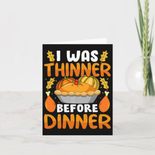 Grappig Thanksgiving dat ik zat voor de avondval Kaart