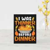 Grappig Thanksgiving dat ik zat voor de avondval Kaart (Gele Bloem)