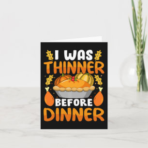 Grappig Thanksgiving dat ik zat voor de avondval Kaart