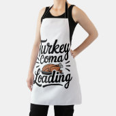 Grappig Thanksgiving Diner Turkije Coma Loading Schort (Insitu)