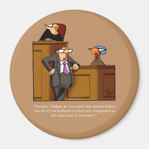 Grappig Thanksgiving Dinner Party Favor Magnet Magneet