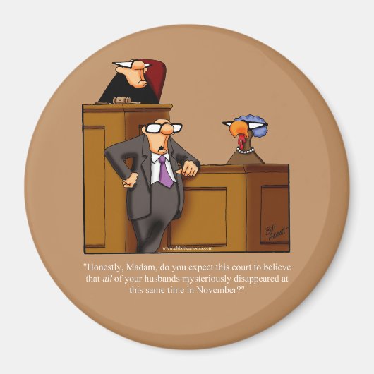Grappig Thanksgiving Dinner Party Favor Magnet Magneet (Voorkant)