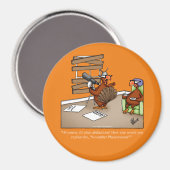 Grappig Thanksgiving Dinner Party Favor Magnet Magneet (Voorkant / Achterkant)