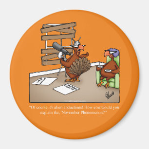 Grappig Thanksgiving Dinner Party Favor Magnet Magneet
