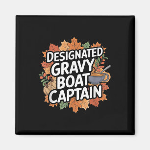 Grappig Thanksgiving-eten - schipper in sauskom Magneet