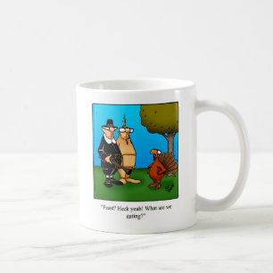 Grappig Thanksgiving Humor "Feast"-Mok Koffiemok