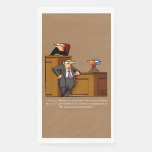 Grappig Thanksgiving Humor Guest Towels Servet