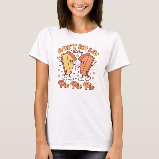 Grappig Thanksgiving Pie Shirt (Voorkant)