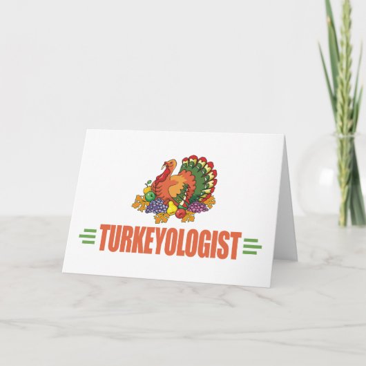 Grappig Thanksgiving Turkije Feestdagen Kaart (Voorkant)