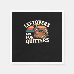 Grappig Thanksgiving Turkije ontwerp - "restjes zi Servet