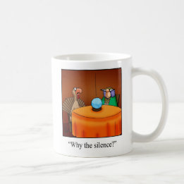 Grappig Thanksgiving "Waarom de stilte?" Mok