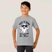 Grappig 'This Is Some Boo Sheet' Cool Ghost Hallow T-shirt (Voorkant volledig)