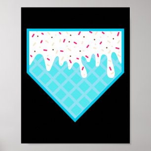 Grappig thuisplaat drup - ijs softll en verkoop poster