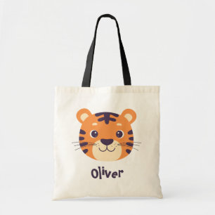 Grappig Tijgergezicht Tote Bag